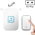 CACAZI FA86 Self-Powered Smart Home Wireless Doorbell, EU Plug(White)