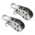 2 PCS 316 Stainless Steel Yacht Pulley