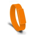 MicroDrive 16GB USB 2.0 Fashion Bracelet Wristband U Disk (Orange)