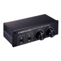 LINEPAUDIO A977 2 In 2 Out Switcher Full-balance Passive Preamp Active Speaker Double Sound Source V