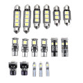 T10 T5 White Car Interior LED Lamp Replacement Bulb Reading Dome Lights for
