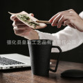 Ceramic Water Cup Tea Cup With Lid With Filter Household Cup Chinese Style Simple Office Cup Mug Se