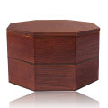 Oktagon Doppellagig Japanisch Holz Isolierung Lunchbox Holz Bento Box Lunch Box