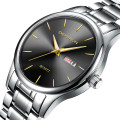 Watch Calendar Business Style Men Watch Stainless Steel Strap Casual Quartz Watches