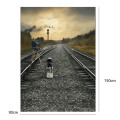 Backdrop Train Road Railway Track Camera Theme Photography Background Cloth Backdrop