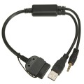 BMW AUX to USB Audio Interface Y Cable Adapter Lead For BMW Mini Cooper