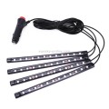 4 in 1 Universal Car LED Atmosphere Lights Colorful Lighting Decorative Lamp