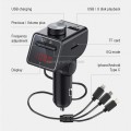 Q18S Multifunctional Car Dual USB Charger MP3 Music Player Bluetooth FM Transmitter