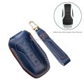 Hallmo Car Cowhide Leather Key Protective Cover Key Case for BYD (Black)
