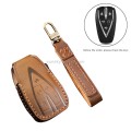 Hallmo Car Cowhide Leather Key Protective Cover Key Case for Changan CS75 Plus