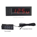 3 in 1 Car High-precision Electronic LED Luminous Clock + Thermometer + Voltmeter (Red)