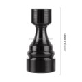 4 PCS Chess 1 Shape Gas Cap Mouthpiece Cover Tire Cap Car Tire Valve Caps (Black)