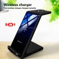 A10 10W 5 In 1 Multi-function Car Fast Charging Induction Wireless Charger (Black)