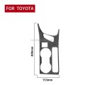 Car Carbon Fiber Water Cup Holder Panel B Decorative Sticker for Toyota Corolla / Levin
