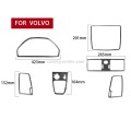 6 in 1 Car Carbon Fiber Navigation Set Decorative Sticker for Volvo XC90 2003-2014