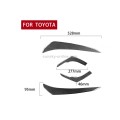 4 PCS / Set Carbon Fiber Car Light Eyebrow Decorative Sticker for Toyota 4Runner 2010-2020