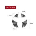 4 PCS / Set Carbon Fiber Car Front Middle Net Logo Decorative Sticker for Toyota 4Runner