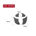 4 PCS / Set Carbon Fiber Car Tailgate Logo Decorative Sticker for Toyota 4Runner 2010-2020