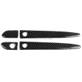 Car Carbon Fiber Outside Door Handle with Smart Hole Decorative Sticker for Mazda CX-5