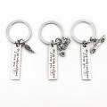 Creative Drive Safe Handsome Words Stainless Steel Keychain Key Rings(Motorcycle)