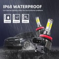 M5 H11 / H8 / H9 2 PCS DC9-36V / 25W / 6000K / 2500LM IP68 Waterproof Car LED Headlight
