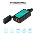 WUPP ZH-1422C3 Motorcycle Square Dual USB Fast Charging Charger