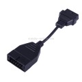 12 Pin to 16 Pin OBDII Diagnostic Cable for General Motors, Full Length: 19cm(Black)
