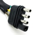VS170U-L 4P Flat Plug To Turn 7P Trailer Socket Universal Car Power Socket Adapter US Plug