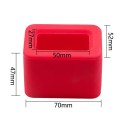 2 PCS Safety Belt Holder Silicone Buckle Protective Cover(Red)
