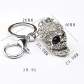2 PCS Shining Skull Keychain Bag Hanging Jewelry(Diamond Skull)