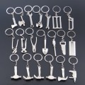 10 PCS Tool Metal Keychain Car Key Ring Pendant, Colour: H-395 Double Head Wrench