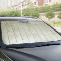 Aluminum Foil Five-Layer Thickening Car Sunscreen Heat Insulation Sun Visor 145x70cm Gold
