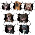 7 PCS Animal Wall Stickers Puppy Hole Car Window Static Sticker(Puppy 01)