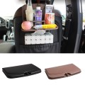Car Seat Back Sundries And Beverage Storage Tray(Black)