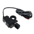 Waterproof Motorcycle USB Phone Charger Adapter with Power Switch 5V Dual Ports Smart Charging