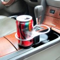 SHUNWEI SD-1021 Auto Car Truck Mount Dual Hole Drink Can Drinking Bottle Cup Holder Stand(Black)