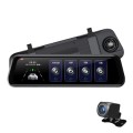 K65 1080P 10 inch Touch Screen HD Night Vision Rearview Mirror Streaming Media Driving Recorder