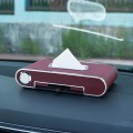 Car Dashboard Diamond Paper Towel Box with Temporary Parking Phone Number Card & Phone Holder