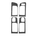 4 PCS / Set Carbon Fiber Car Door Inner Handle Decorative Sticker for Toyota Tundra 2014-2018