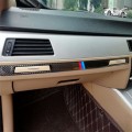 Carbon Fiber Car Right Driving Middle Control Decorative Sticker for BMW E90 / E92 / E93 2005-12