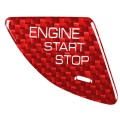 Car Carbon Fiber Engine Start Button Decorative Cover Trim for Cadillac ATS / ATS-L (Red)