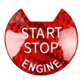 Car Carbon Fiber Engine Start Button Decorative Cover Trim for Nissan / Infiniti