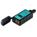 WUPP ZH-1422A1 DC12-24V Motorcycle Square Dual USB Fast Charging Charger with Switch