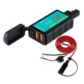 WUPP ZH-1422C3 Motorcycle Square Dual USB Fast Charging Charger