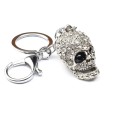 2 PCS Shining Skull Keychain Bag Hanging Jewelry(Diamond Skull)