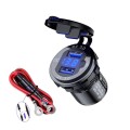 Aluminum Alloy Double QC3.0 Fast Charge With Button Switch Waterproof Car Charger