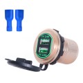 Metal Double USB Car Charger 5V 4.8A Aluminum Alloy Car Charger