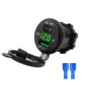 Car Motorcycle Modified USB Charger With Switch 12-24V Fast Charge(Green Light)