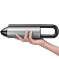 High-Power Small Handheld Portable Car Wireless Vacuum Cleaner with LED Light(Silver)