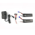 2 x 7.4V 10C 2700mAh Battery & 1 To 3 Charging Cable Set for Hubsan H501S X4 RC Quadcopter